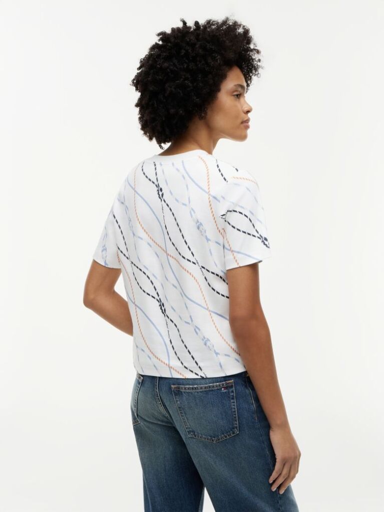 Multi Interlock Knit Boxy T-Shirt  Women