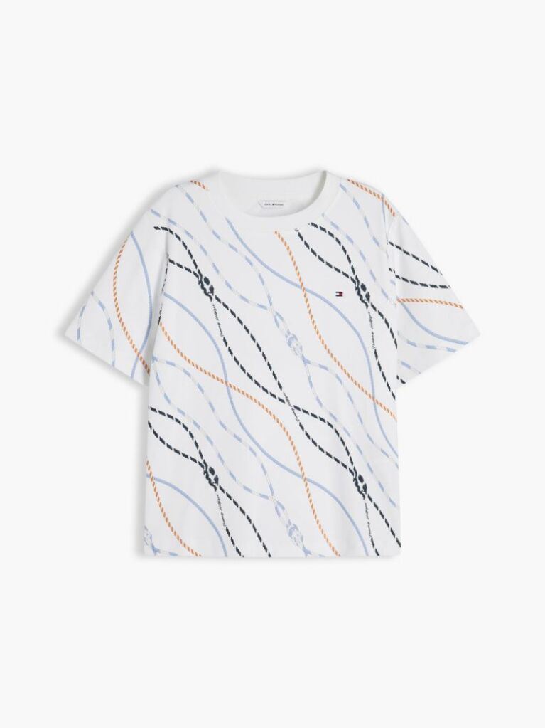 Multi Interlock Knit Boxy T-Shirt  Women