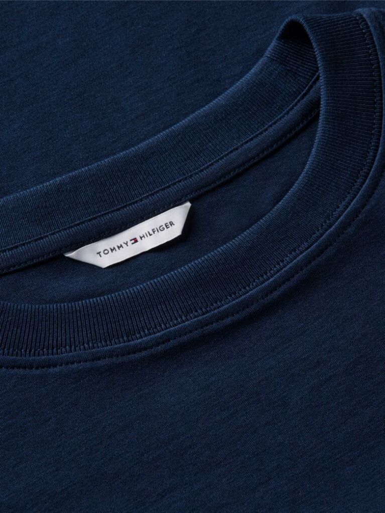 Blue Interlock Knit Boxy T-Shirt  Women
