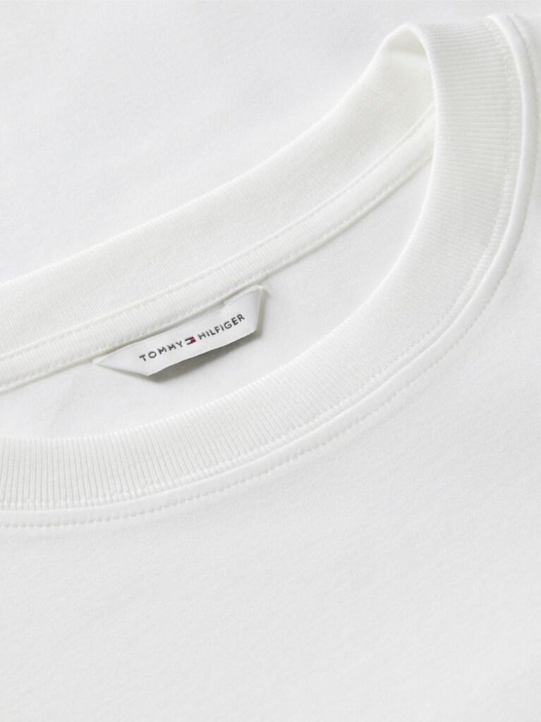 White Interlock Knit Boxy T-Shirt  Women