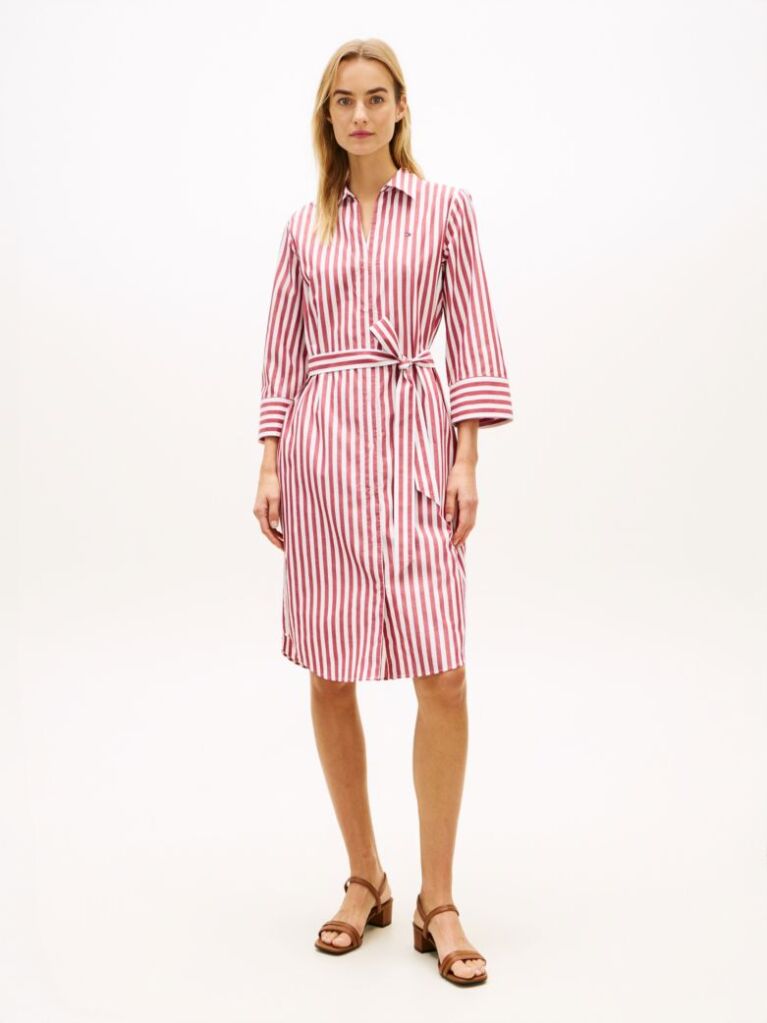 Multi Belted Relaxed Midi Shirt Dress  Women