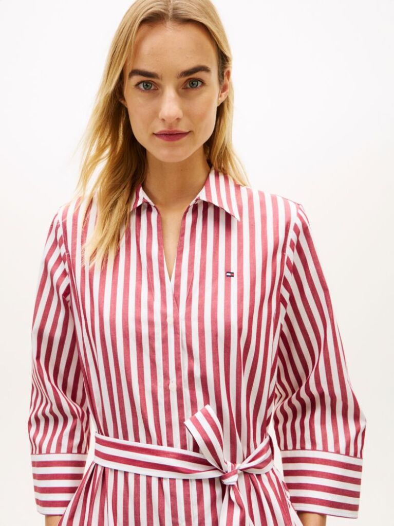 Multi Belted Relaxed Midi Shirt Dress  Women