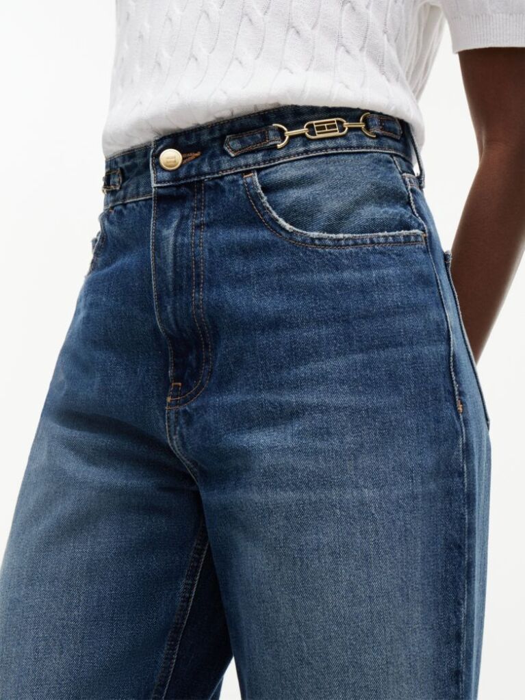 Blue Flag Horsebit Regular Tapered Ankle Jeans  Women