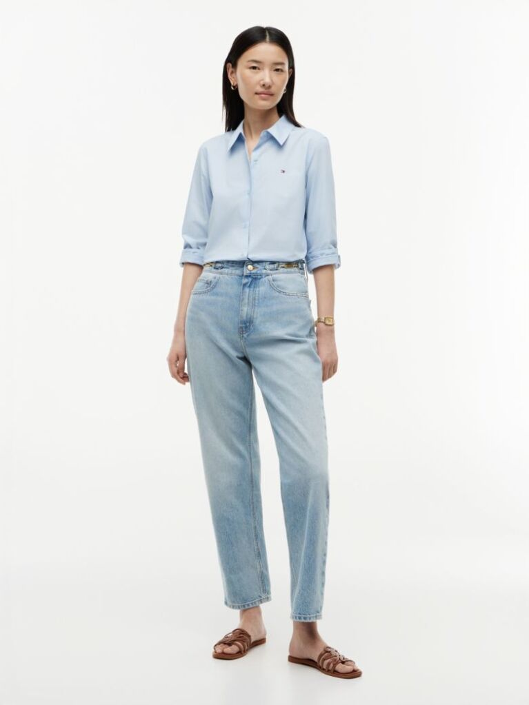 Blue Flag Horsebit Regular Tapered Ankle Jeans  Women
