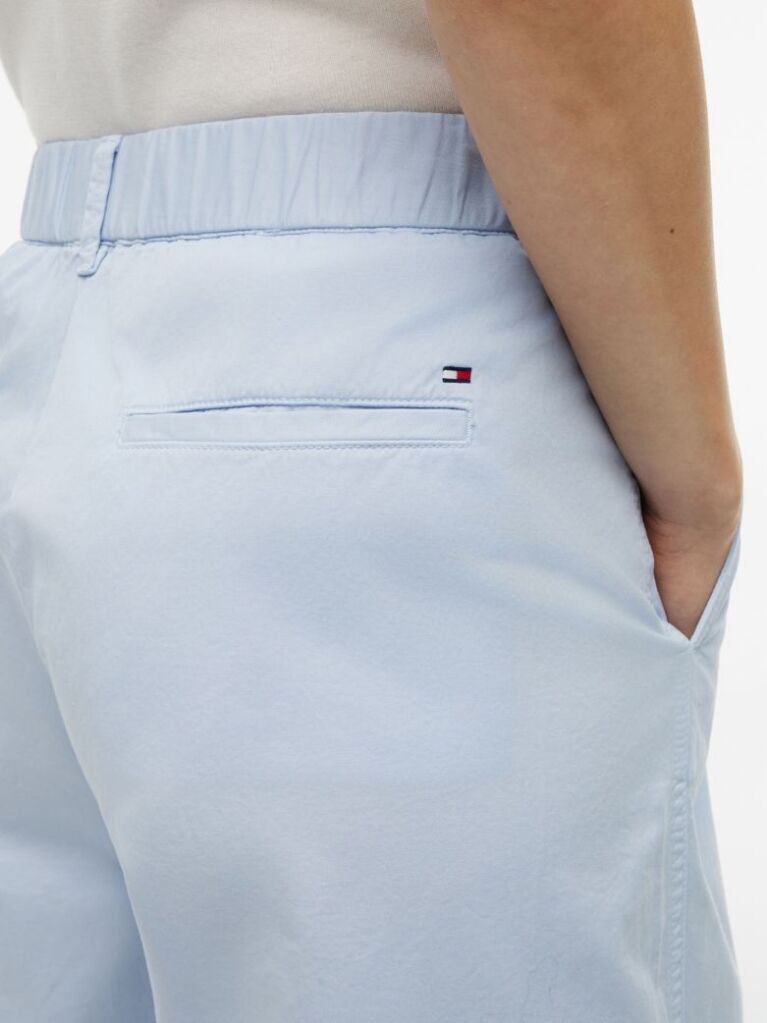 Blue Washed Barrel Leg Chinos  Women