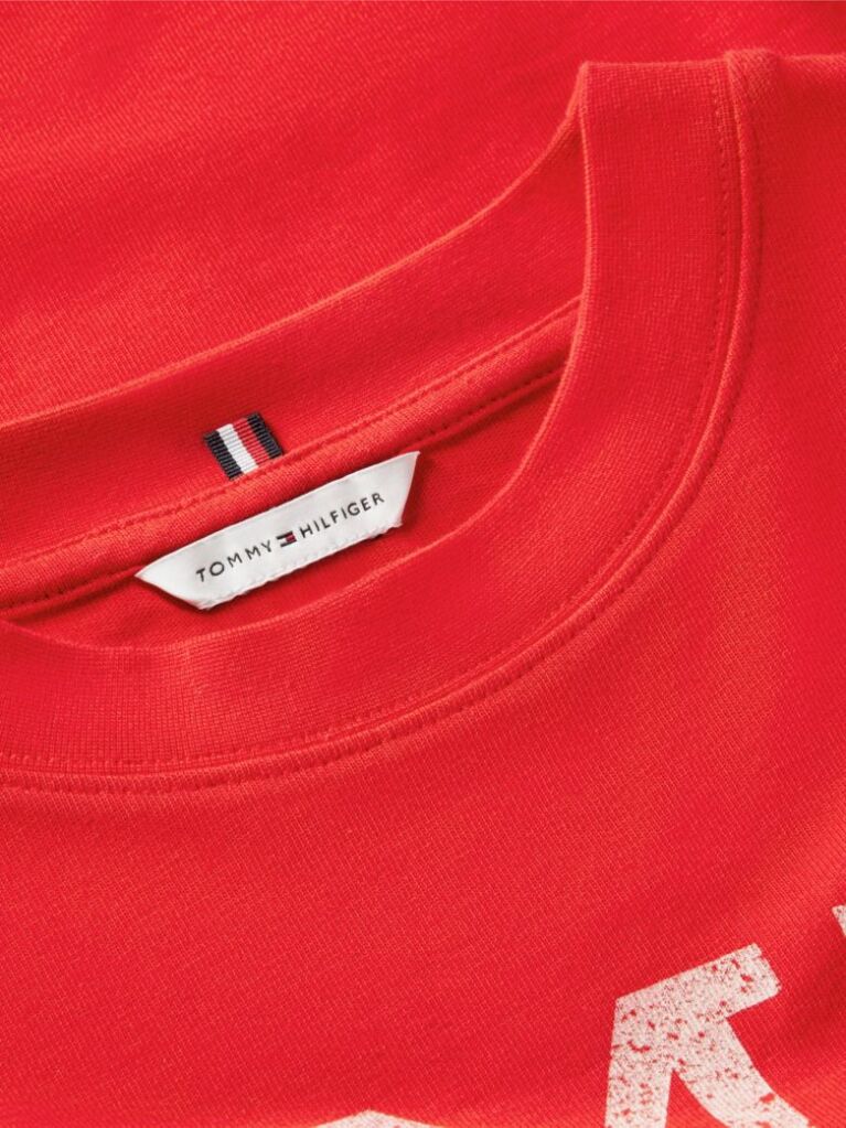 Red Crest Relaxed Oversized T-Shirt  Women