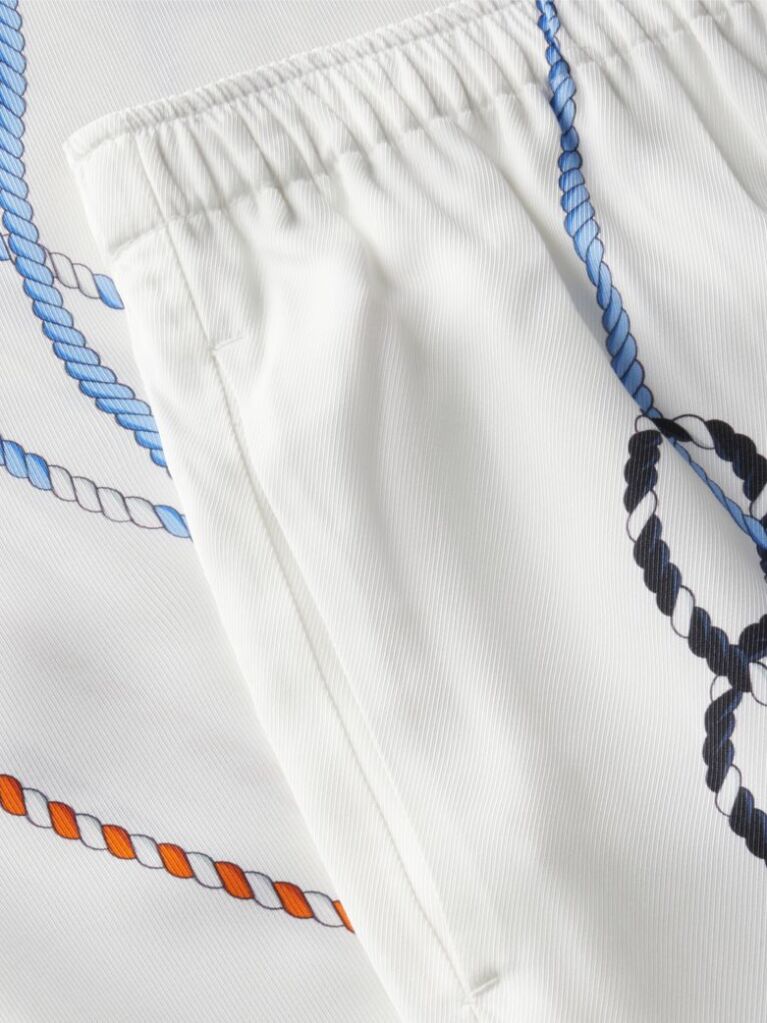 Multi Rope Print Relaxed Straight Trousers  Women