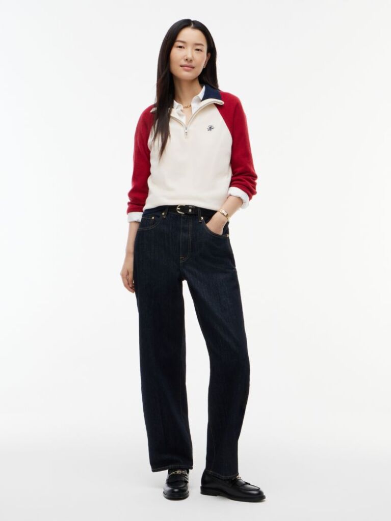 Multi Relaxed Quarter-Zip Jumper With Cashmere  Women