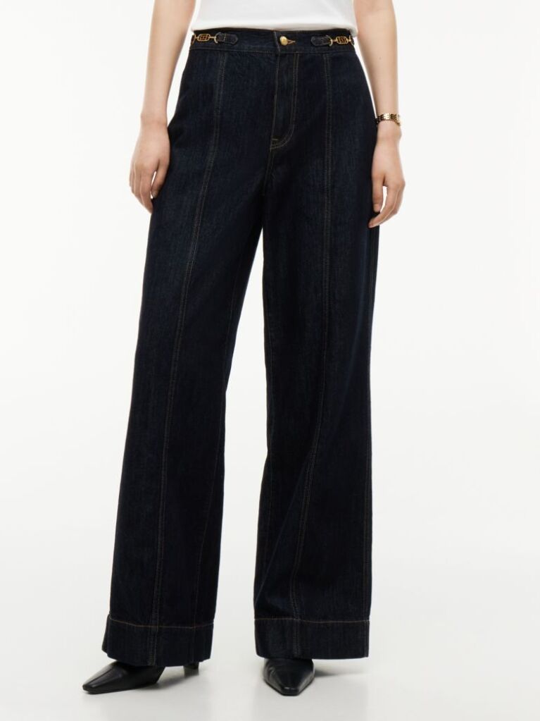 Blue Indie High Rise '70s Wide Jeans  Women