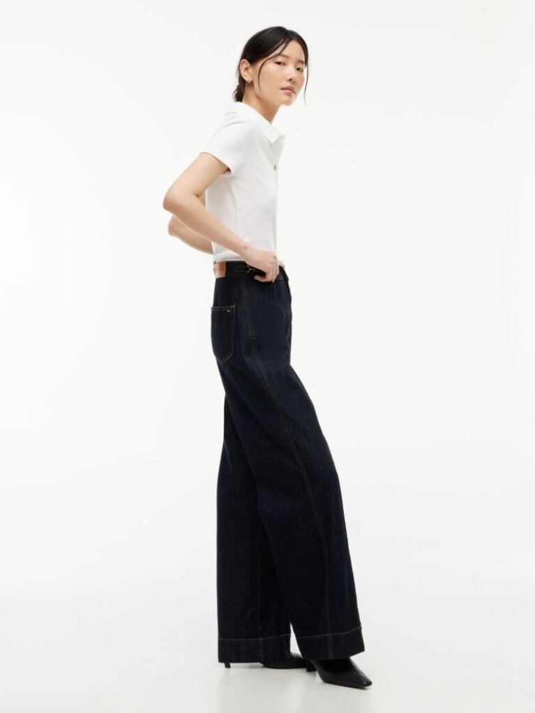Blue Indie High Rise '70s Wide Jeans  Women