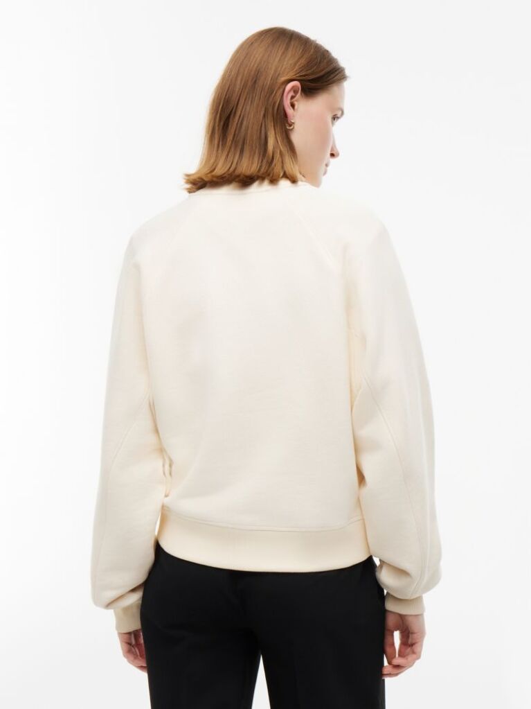 Beige Logo Relaxed Terry Quarter-Zip Sweatshirt  Women