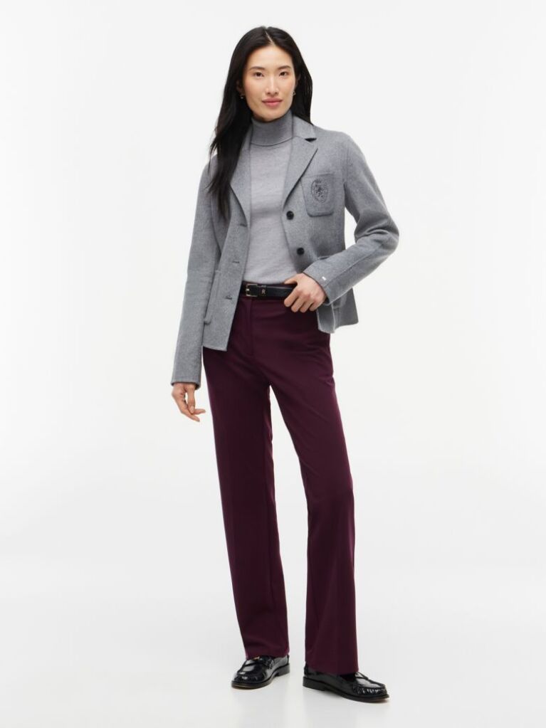 Red Travel Slim Bootcut Trousers  Women